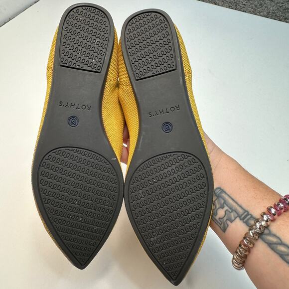 Rothy's Mustard The Point Ballet Flats - Picture 5 of 6
